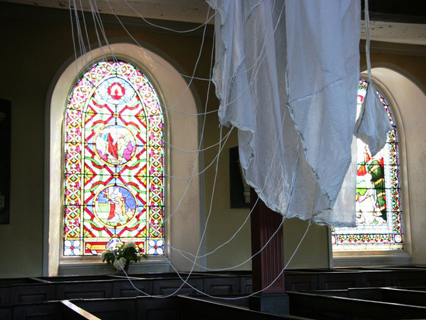 parachute in church